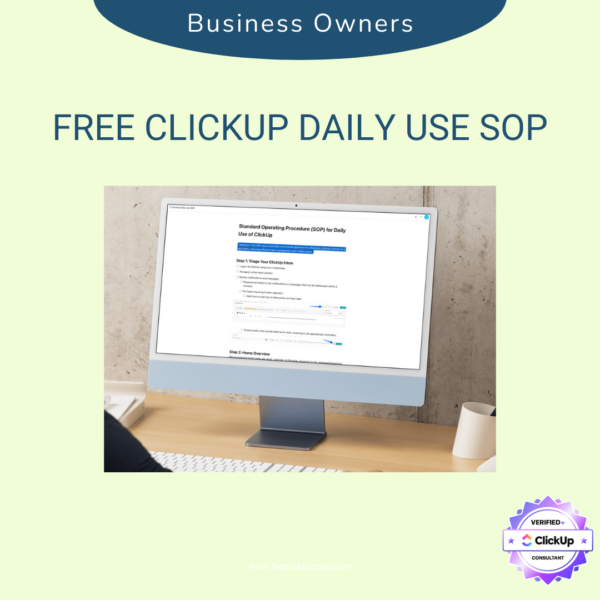 Free ClickUp Daily Checklist - Daily Task Management Guide